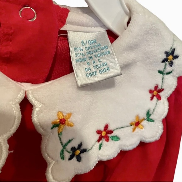 Vintage ‘Baby You’re It’ Footed Outfit Girls Size 6/9 months - Picture 3 of 8